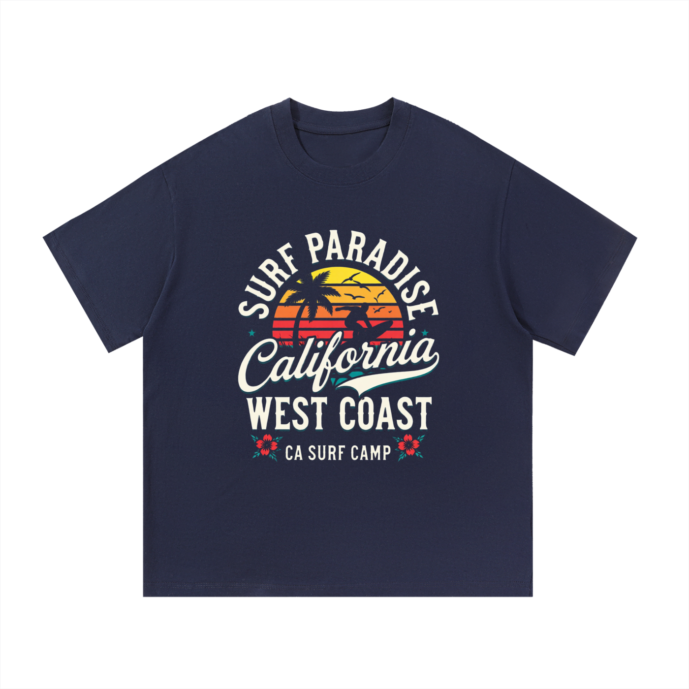 surf,paradise,california,coast,camp,west,tee,Tshirt