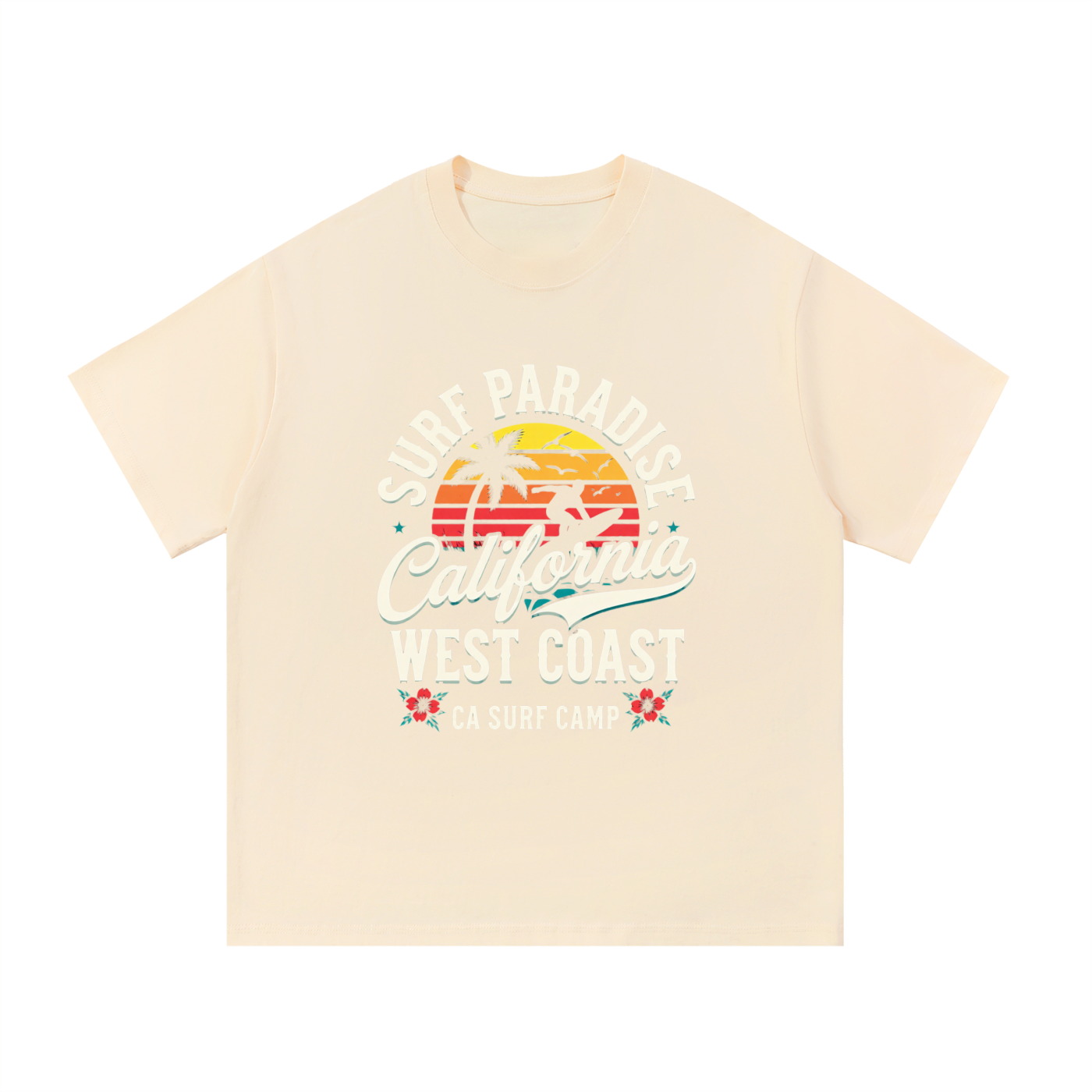 surf,paradise,california,coast,camp,west,tee,Tshirt