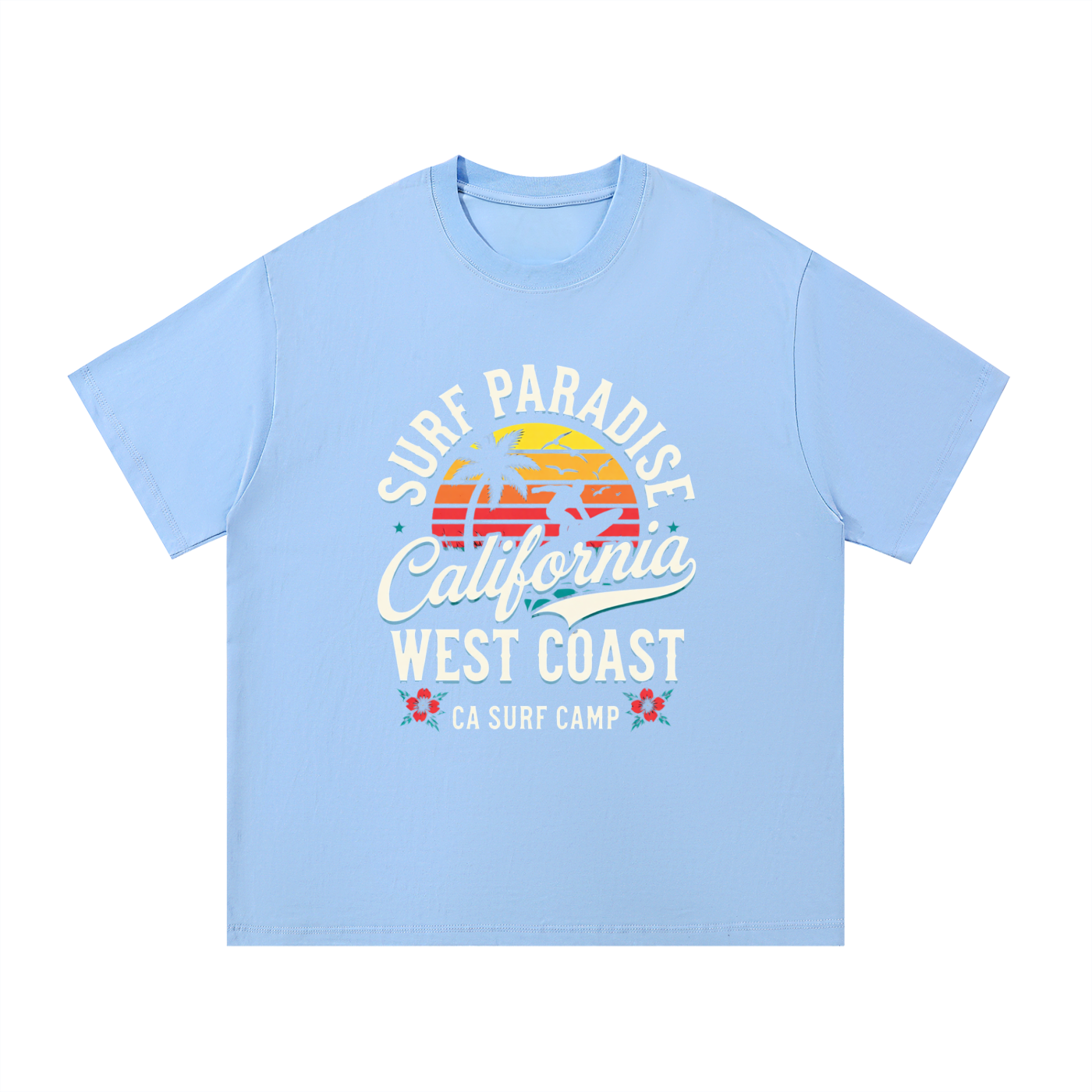 surf,paradise,california,coast,camp,west,tee,Tshirt