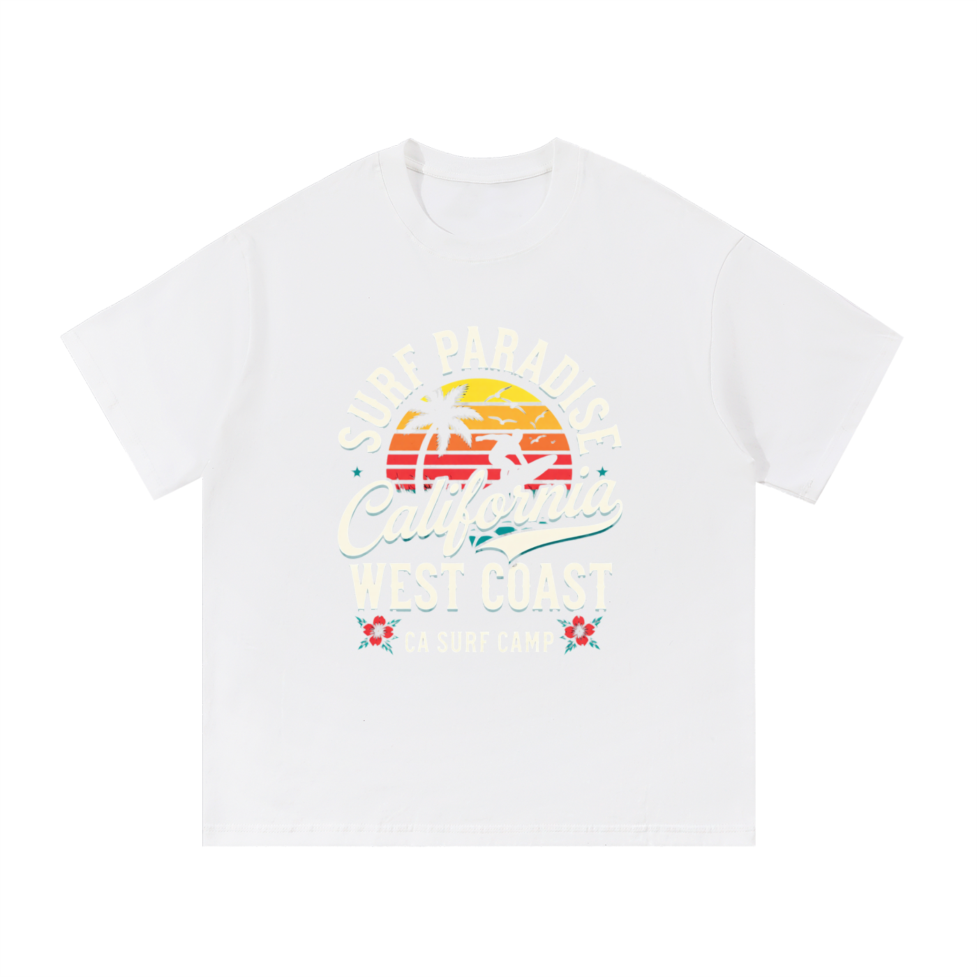 surf,paradise,california,coast,camp,west,tee,Tshirt