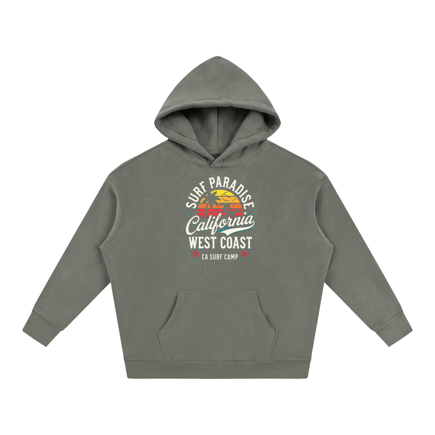 california,west,coast,paradise,surf,camp,sweatshirt,hoodie,cali,ca
