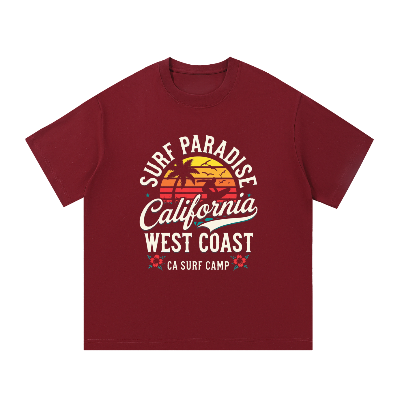 surf,paradise,california,coast,camp,west,tee,Tshirt