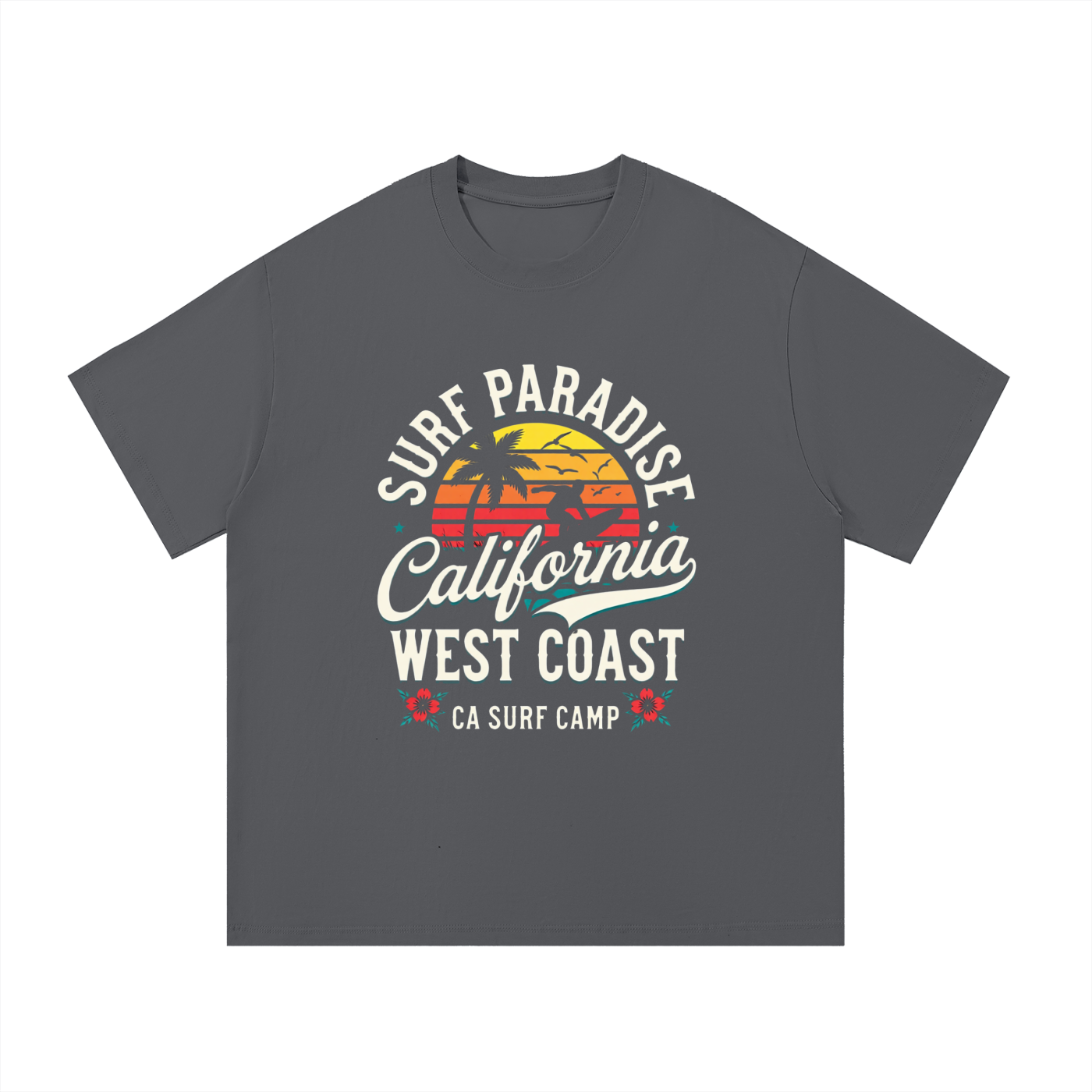 surf,paradise,california,coast,camp,west,tee,Tshirt